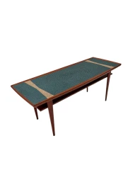 Mid-Century Modern Coffee Table with Mosaic Top by Berthold Muller, 1950s